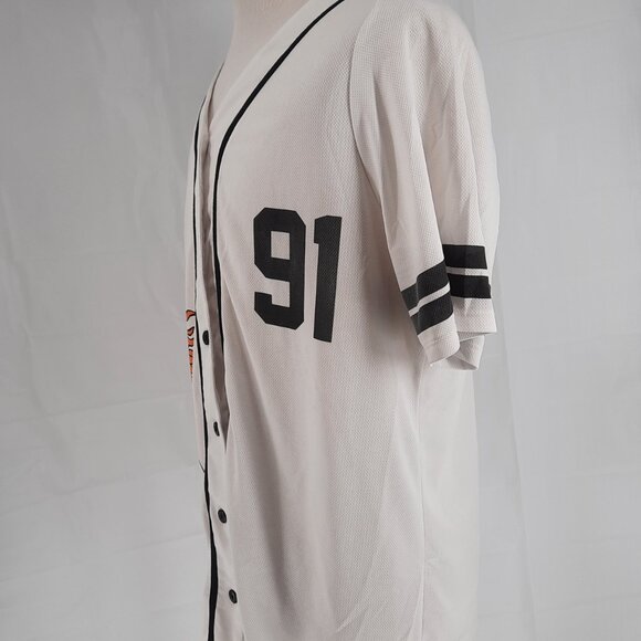 Nickelodeon Rugrats White Baseball Jersey Adult 2X Button Down - Picture 3 of 8